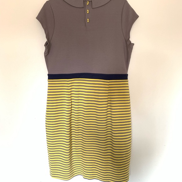 Boden Lila Yellow Striped Peter Pan Dress - Picture 7 of 7